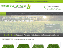 Tablet Screenshot of greenecoconcept.com